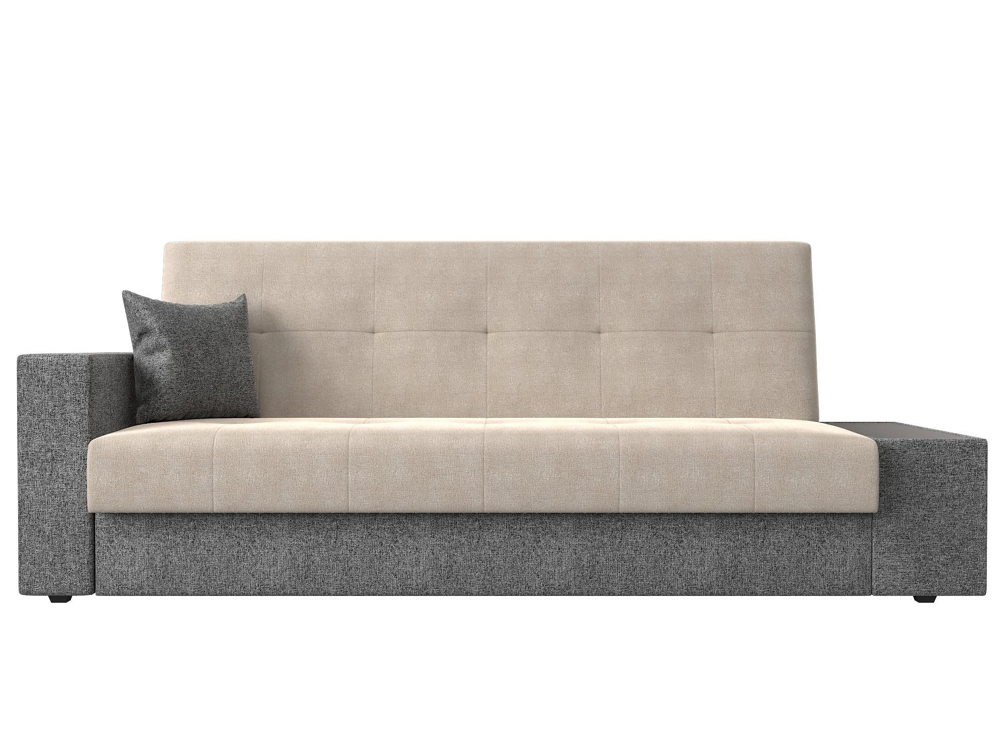 Прямой диван серого цвета Лига-020 Кантри Дизайн 4 книжка