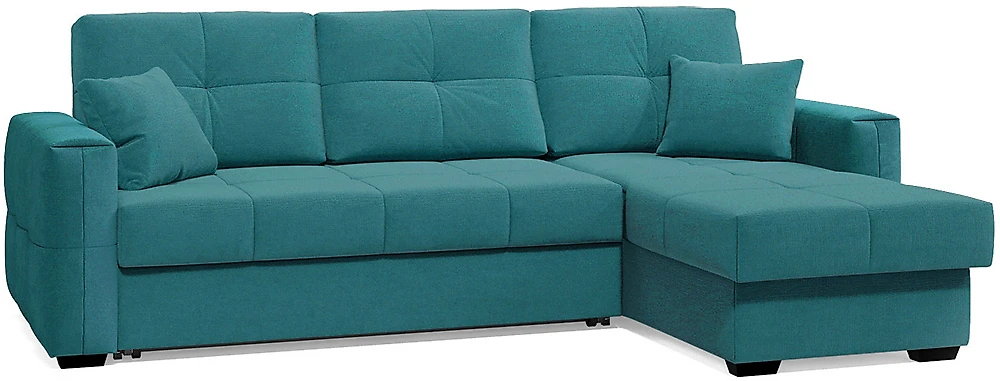 Угловой диван в классическом стиле Клэр Плюш Азур