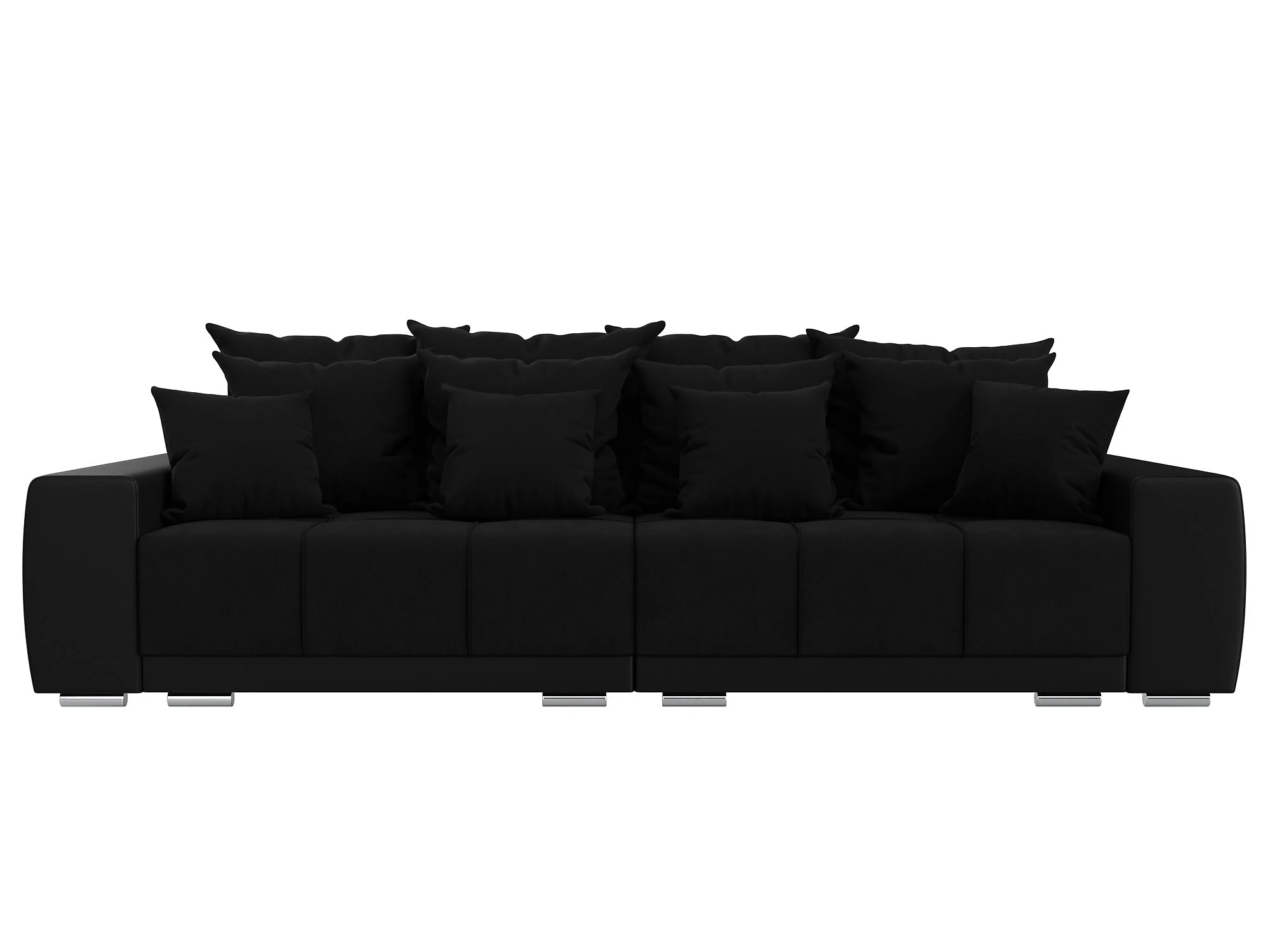 Чёрный диван Лига-028 Дизайн 10