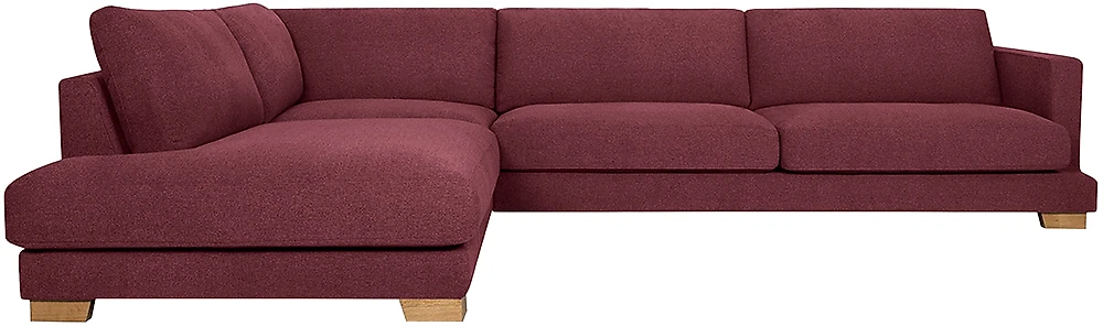 Угловой диван с подушками Плимут Макси Черри
