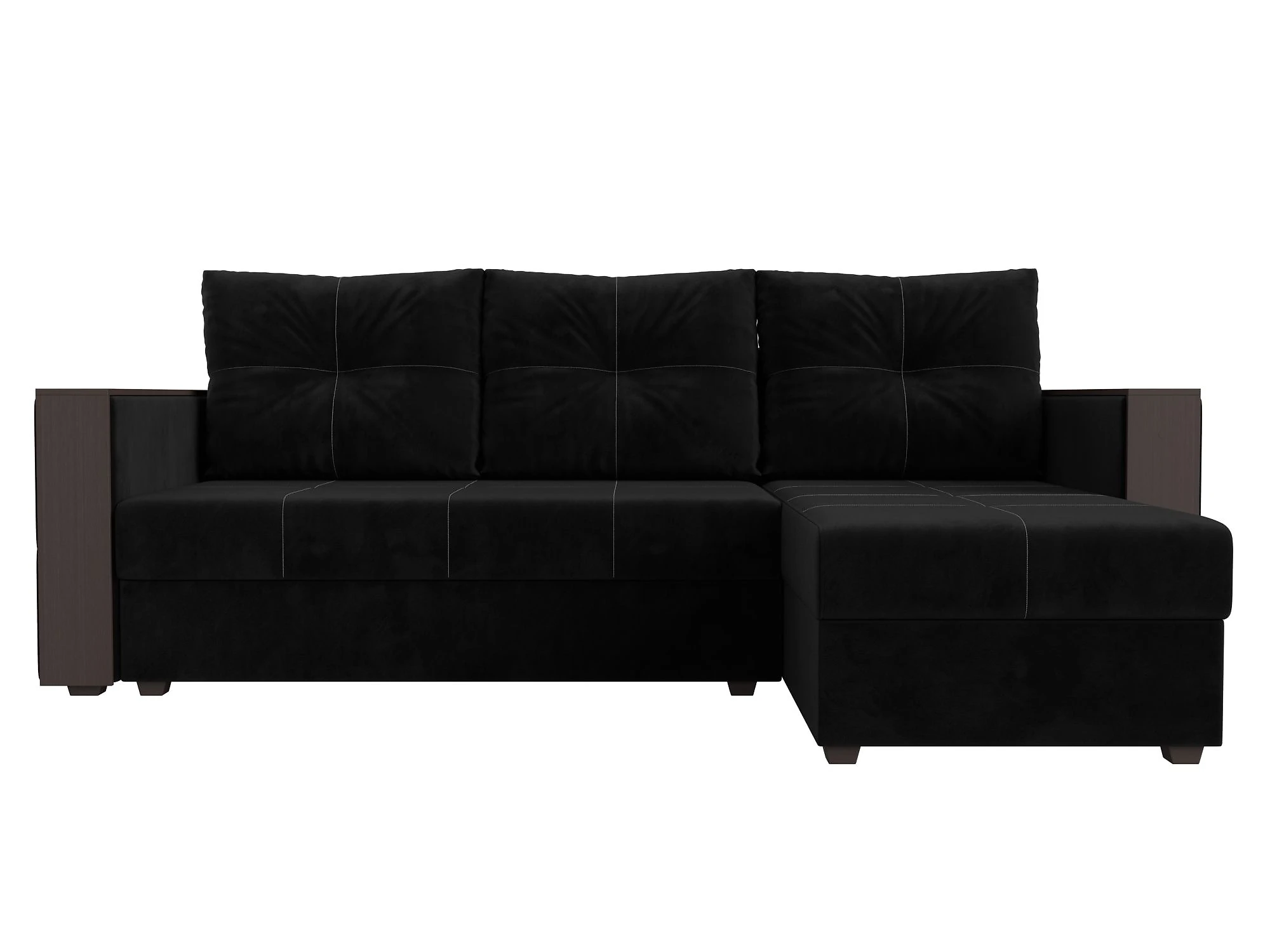 Двухместный угловой диван Валенсия Лайт Плюш Дизайн 8