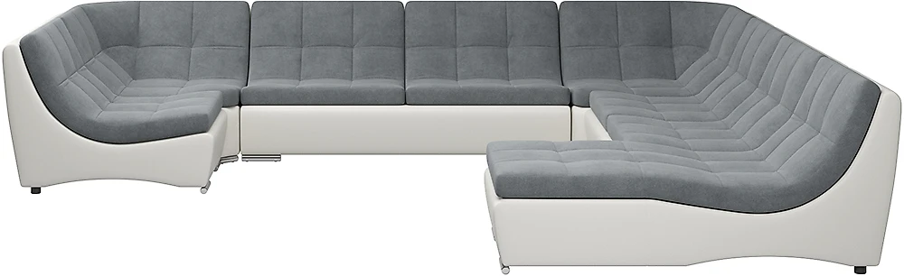 Угловой диван без подлокотников Монреаль-10 Слэйт