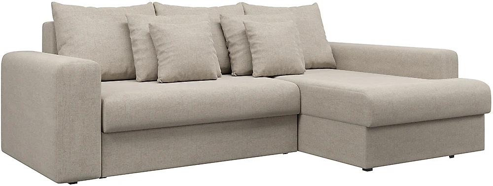 Угловой диван с независимым пружинным блоком Манхеттен Крем