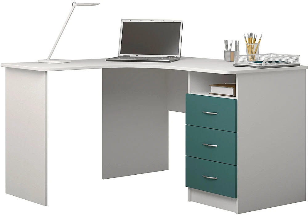 Письменные столы с тумбой СПУ-2 МДФ Дизайн-1