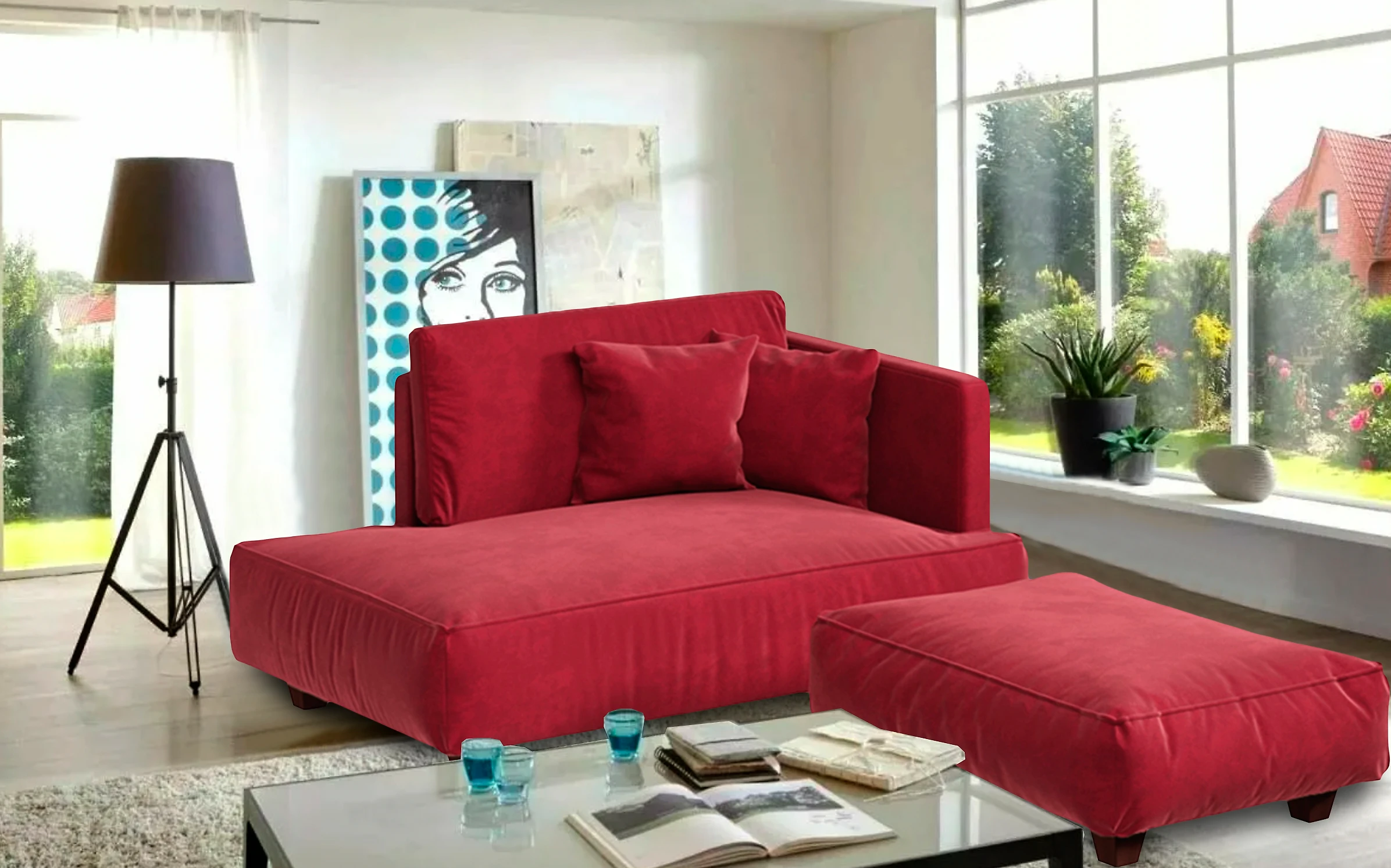 диван в стиле лофт Лофт Ред
