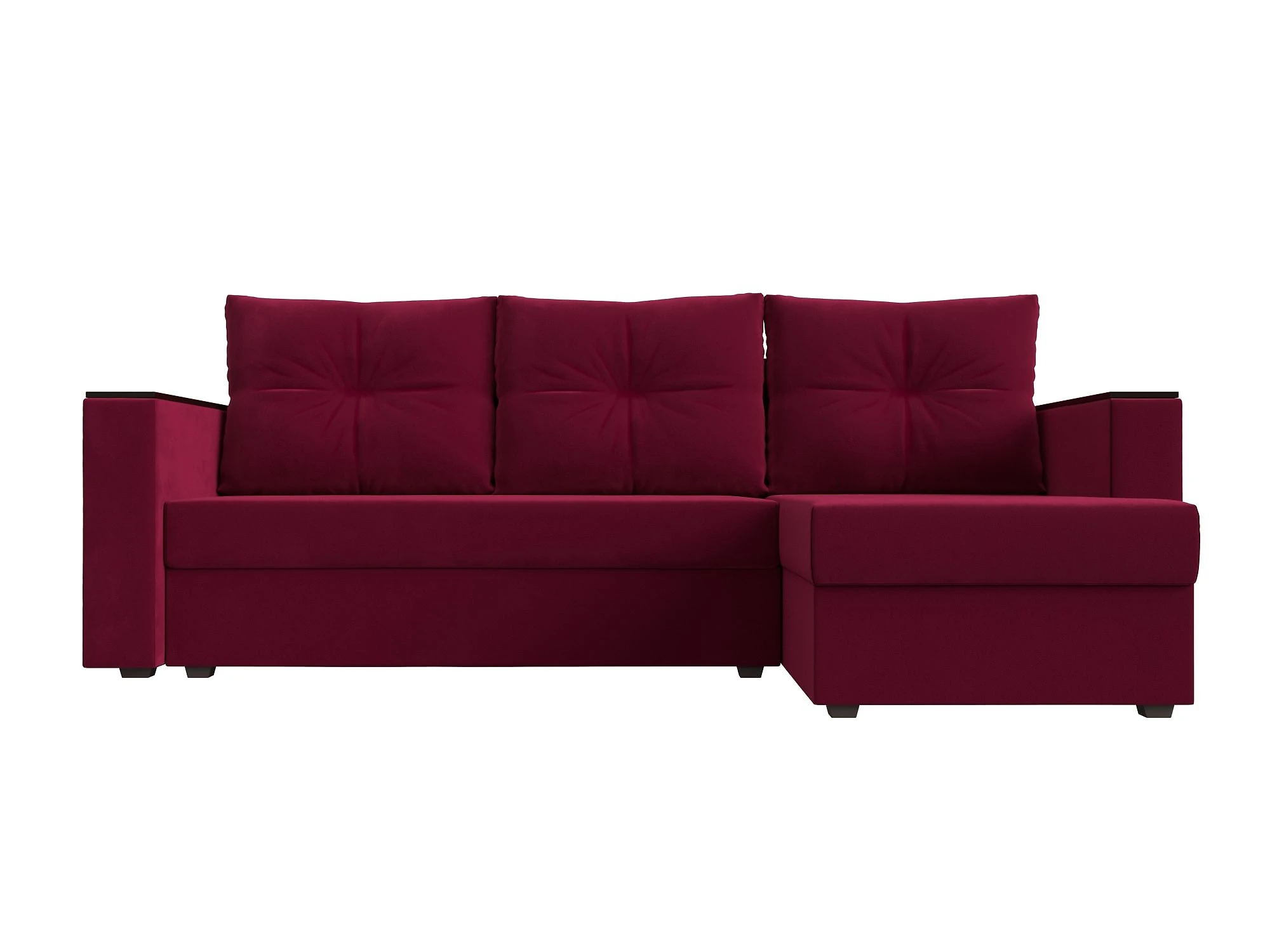 Угловой диван еврокнижка Атланта Лайт без стола Дизайн 2