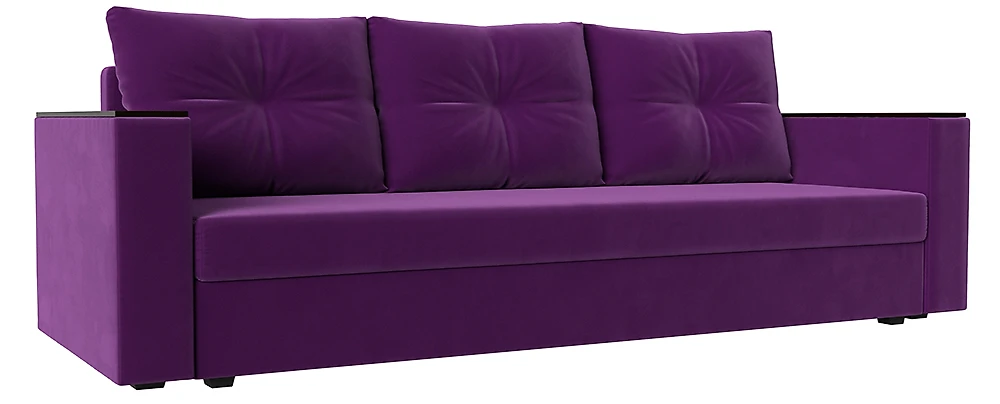 Фиолетовый диван Атланта Лайт без столика Фиолет