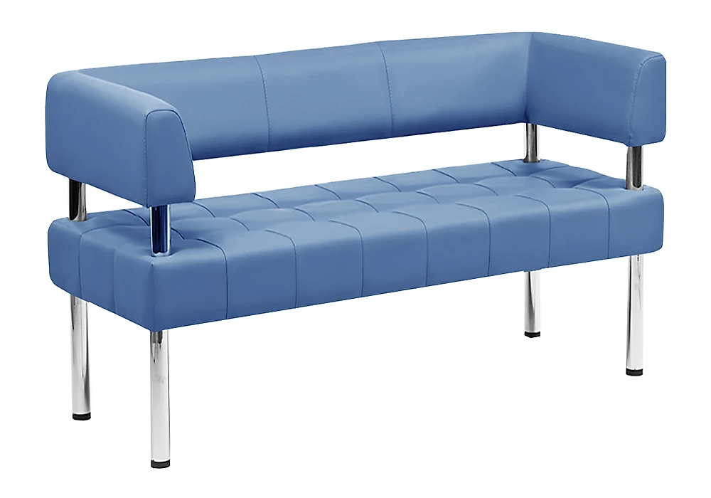 диван для офиса Бизнес 162х78 Голубой