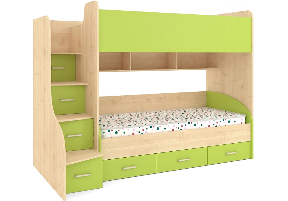 кровать домик для детей Лайм-6