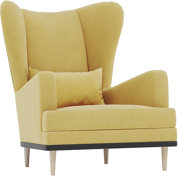 кресло желтого цвета Оскар (Людвиг) Дизайн-1