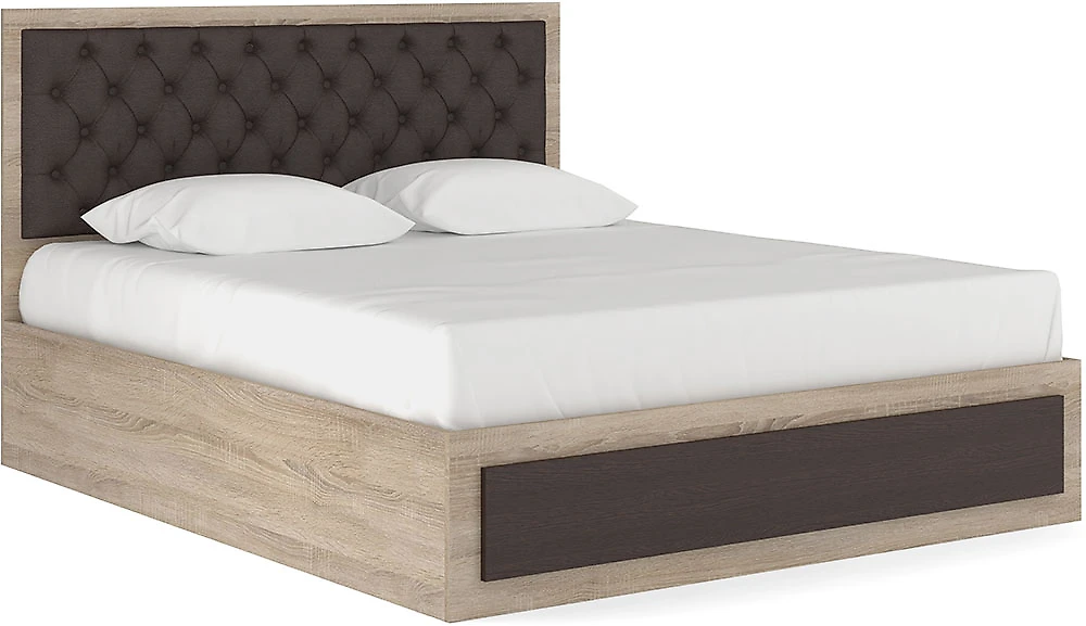 Кровать с каретной стяжкой Луиза-2 КС Дизайн-1