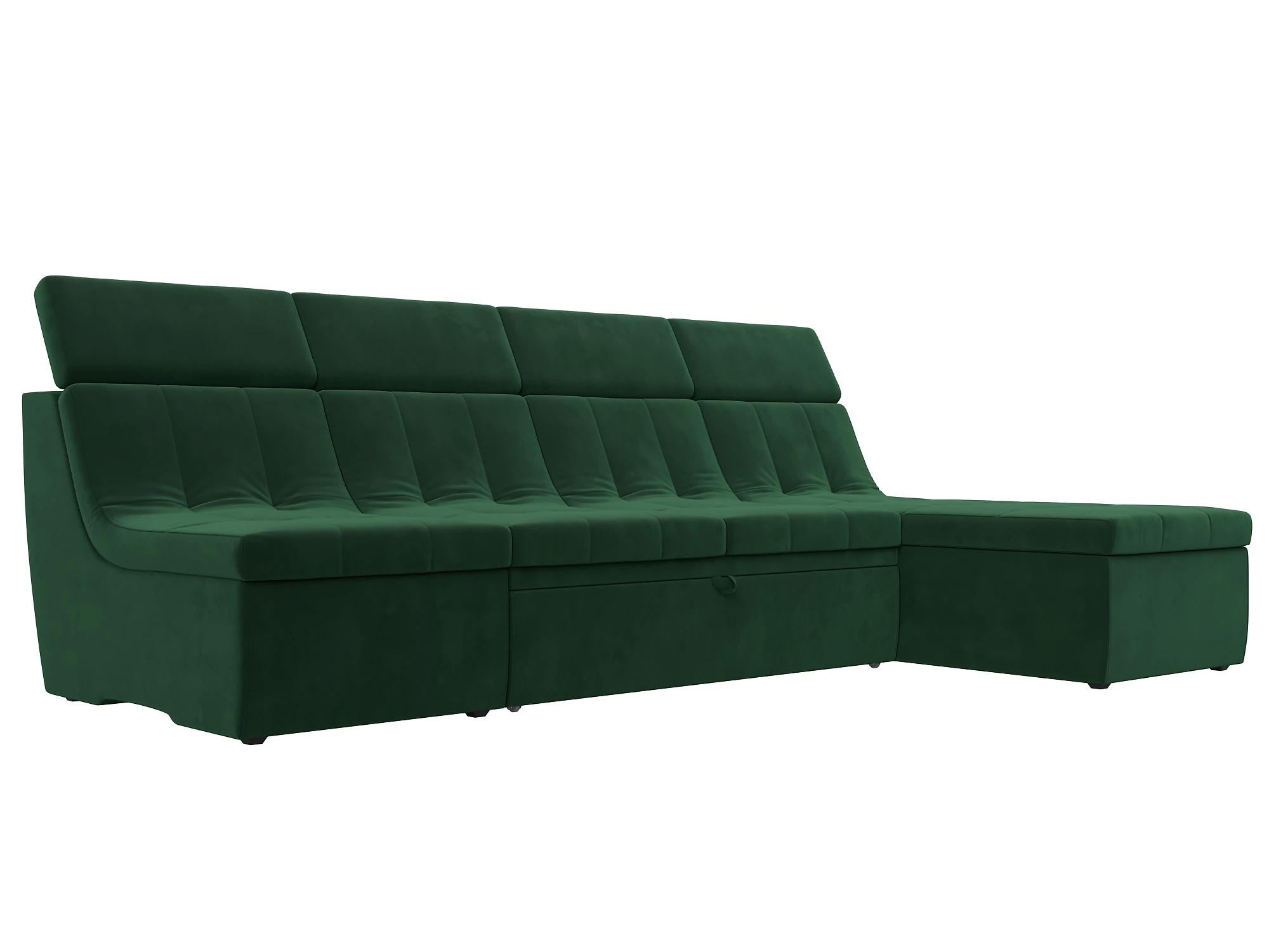 Угловой диван с креслом Холидей Люкс Плюш Дизайн 3