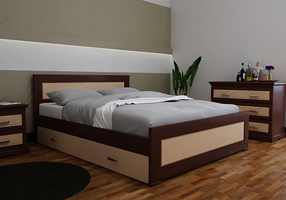 Большая односпальная кровать Августина-6