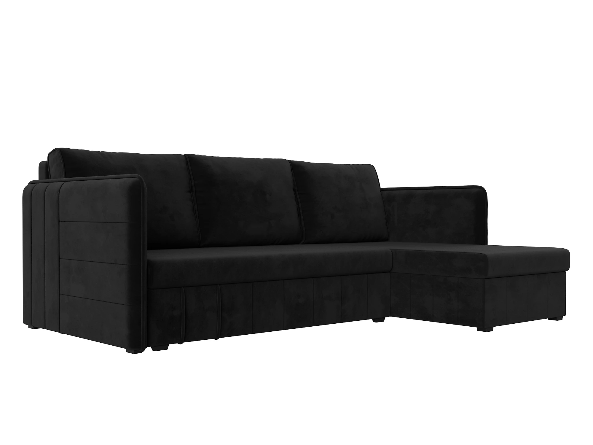 Угловой диван эконом класса Слим Плюш Дизайн 8