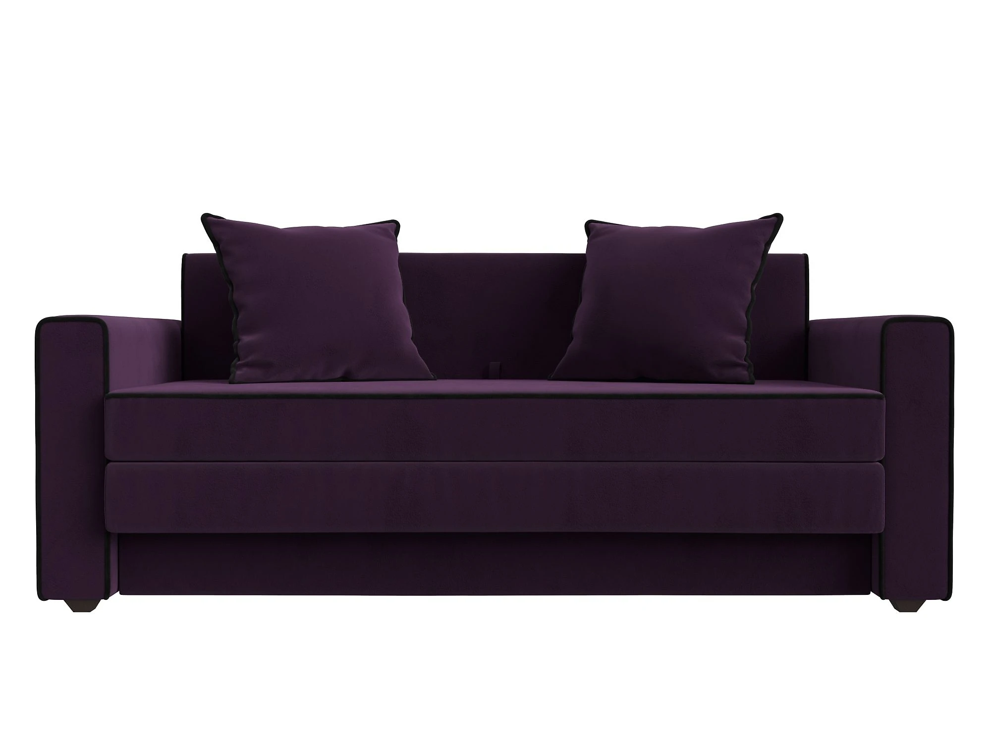 Фиолетовый диван аккордеон Лига-012 Плюш Дизайн 15