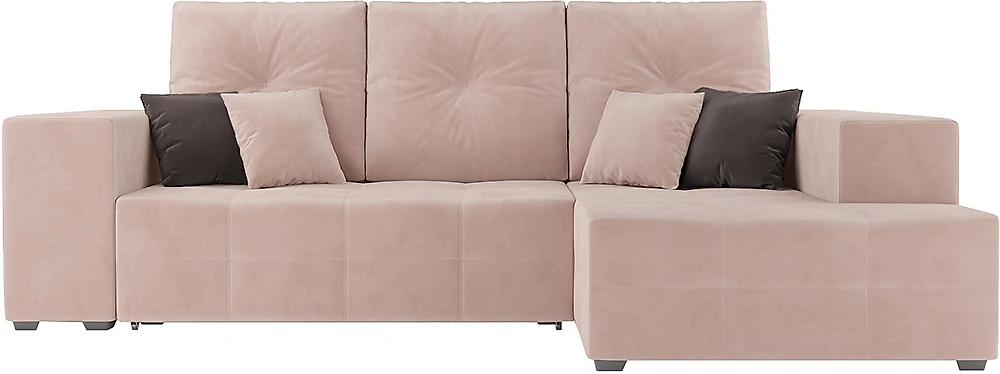 Угловой диван с подушками Монреаль Кордрой Беж СПБ