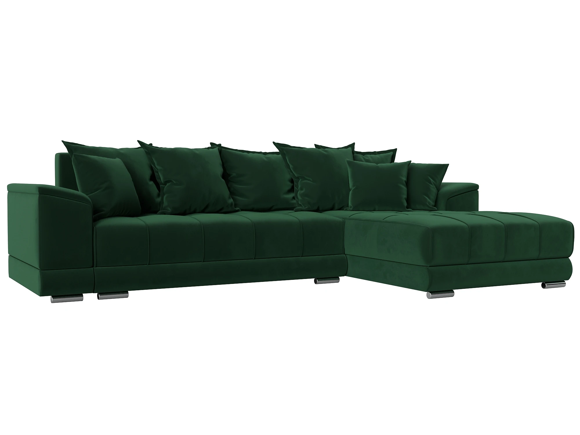 Угловой диван с подушками НордСтар Плюш Дизайн 4