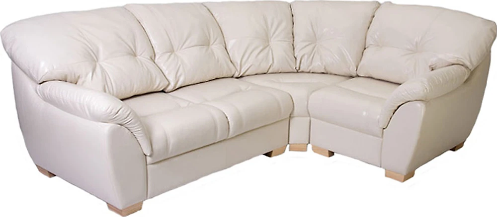 Угловой диван из экокожи Честер-2 (Орион-2) Милк