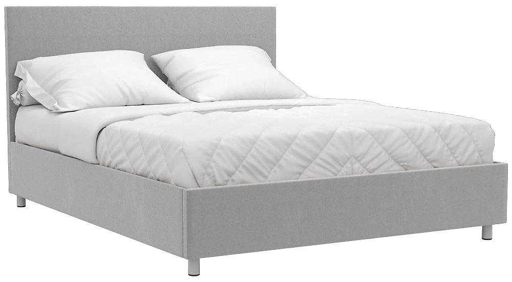Кровать без матраса Белла 160х200 с ламелями Плюш Грей