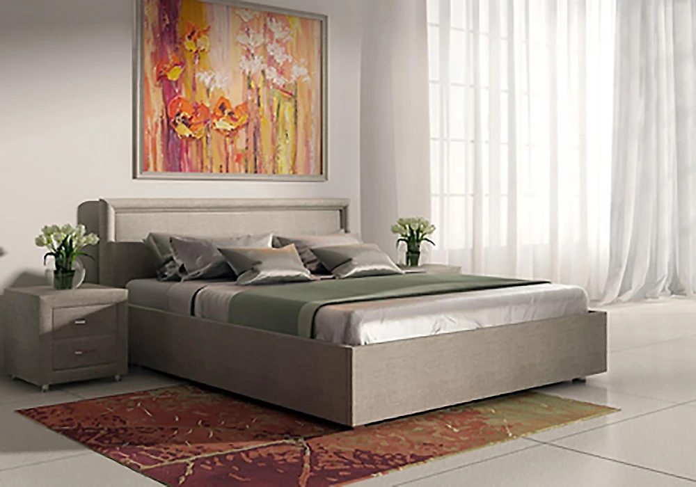 кровать в стиле минимализм Bergamo-1 -  Сонум (Bergamo-1)