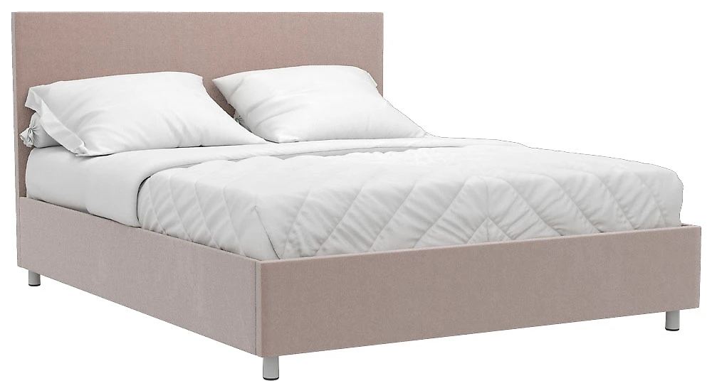 Кровать без матраса Белла 160х200 с ламелями Плюш Стоун