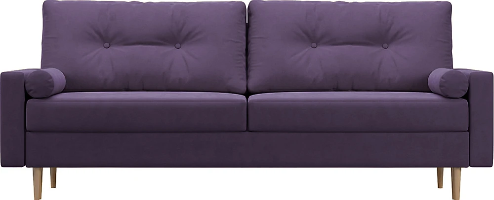 Тканевый прямой диван Белфаст Плюш Виолет