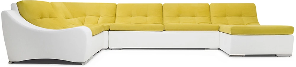 Модульный диван из ткани Монреаль-3 Плюш Yellow