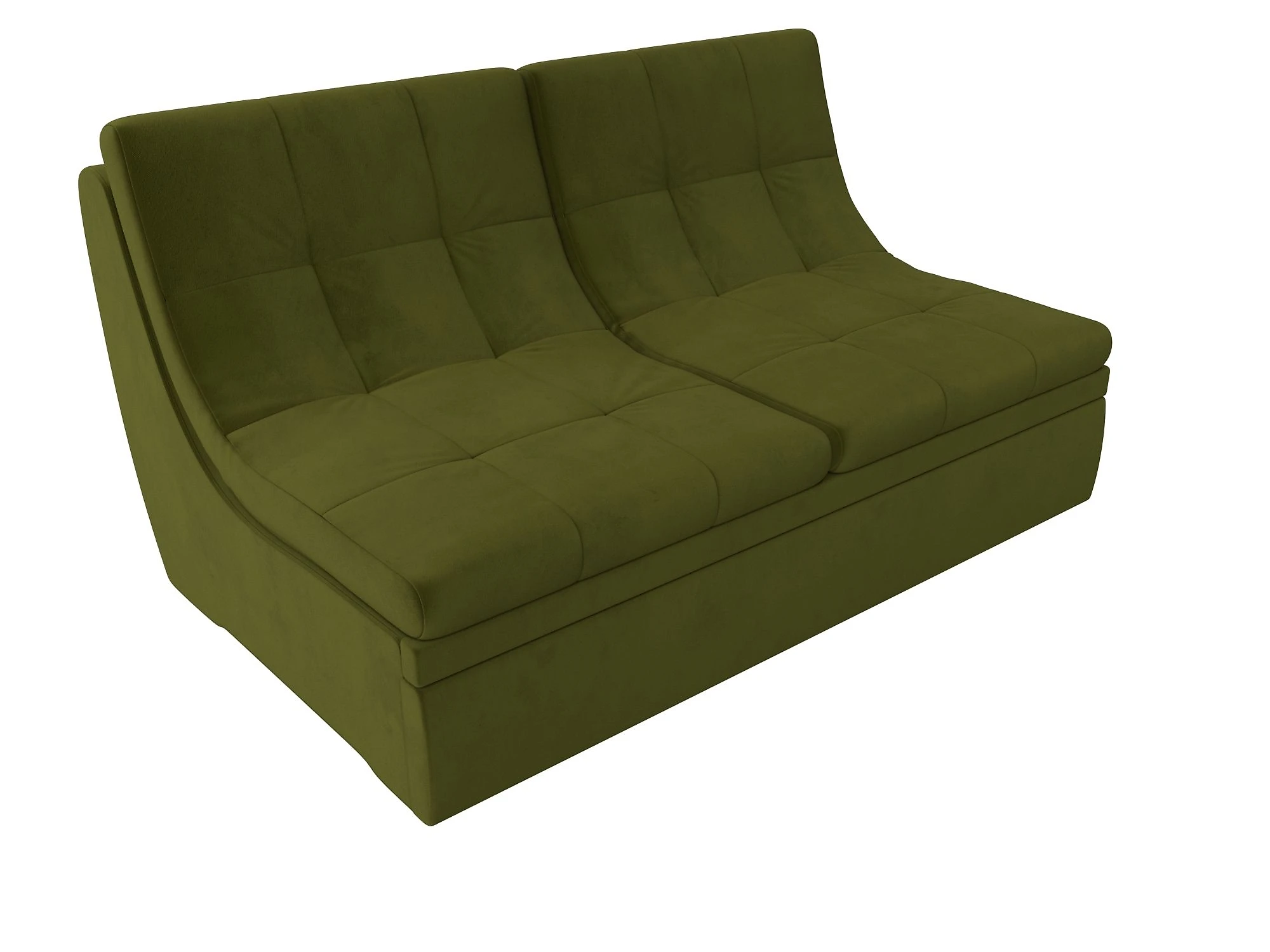Зелёный модульный диван Холидей Дизайн 2