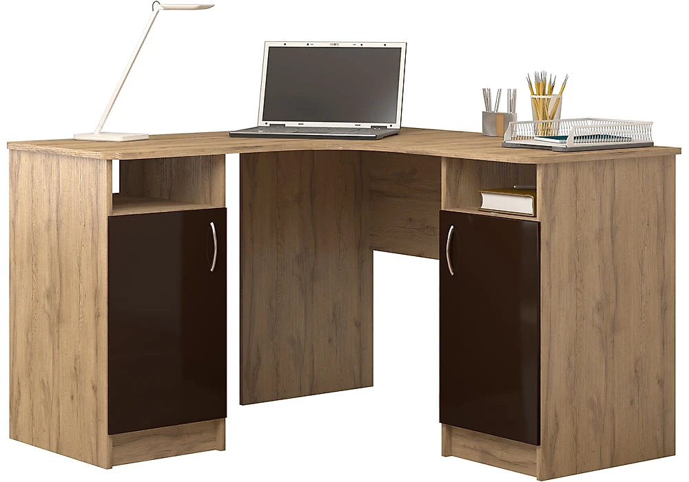 Письменные столы с тумбой СПУ-3 МДФ Дизайн-3