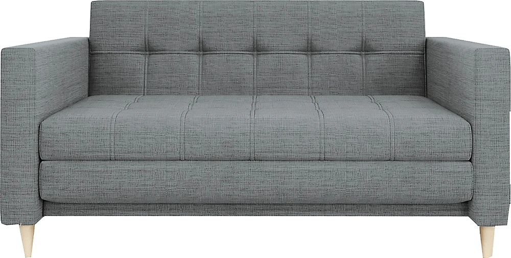 Прямой диван серого цвета Квадро Дизайн-5