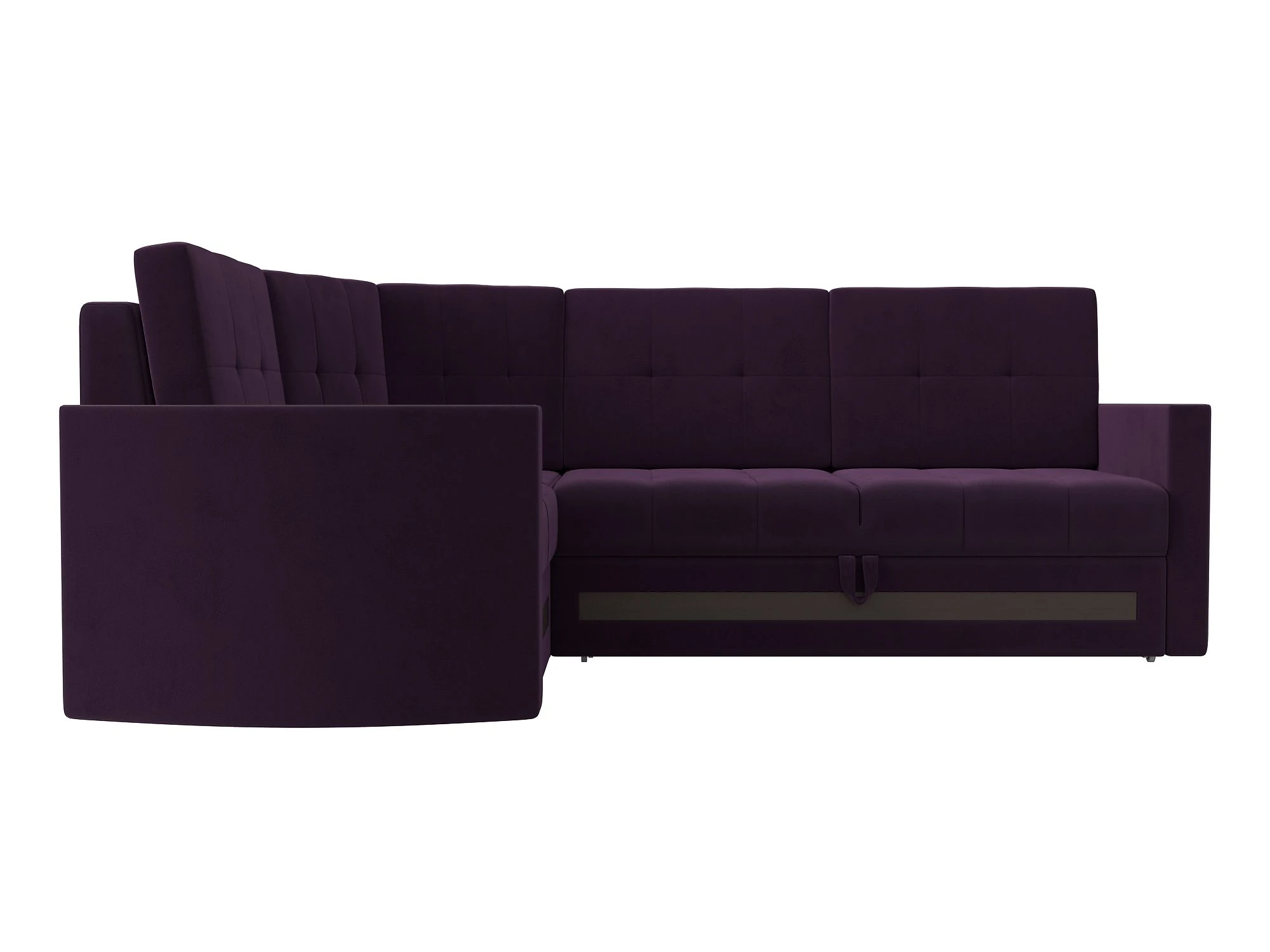 Двухместный угловой диван Белла Плюш Дизайн 13
