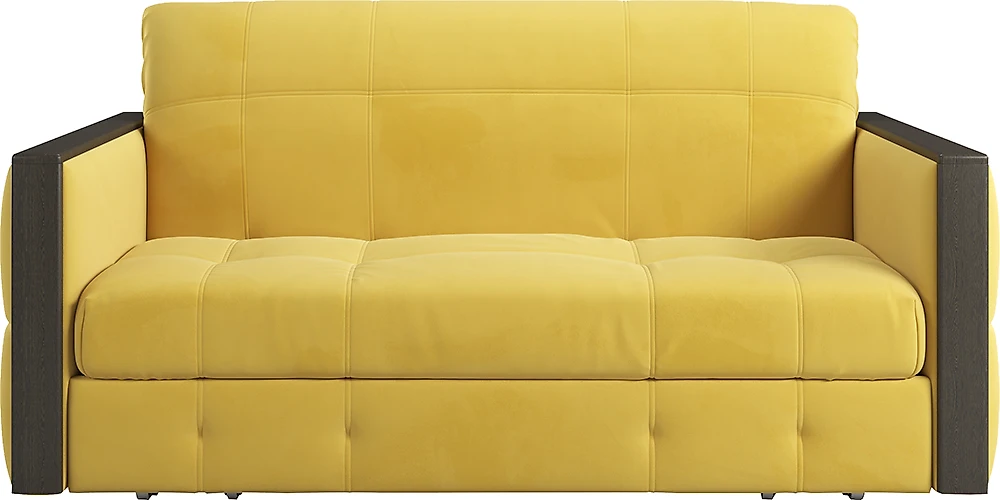 Прямой диван с механизмом аккордеон Соренто-3 Плюш Еллоу