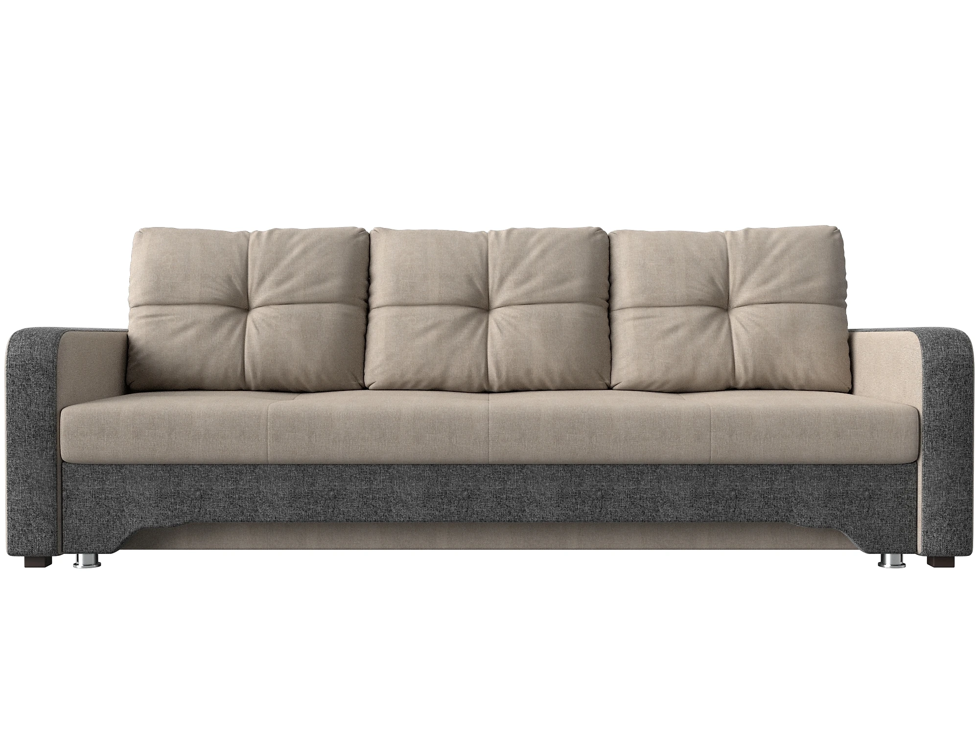 Прямой диван серого цвета Ник-3 Кантри Дизайн 2