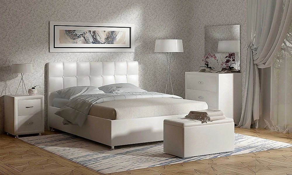 Кровать в современном стиле Tivoli-1 - Афина (Эмбер) 120х200 с матрасом