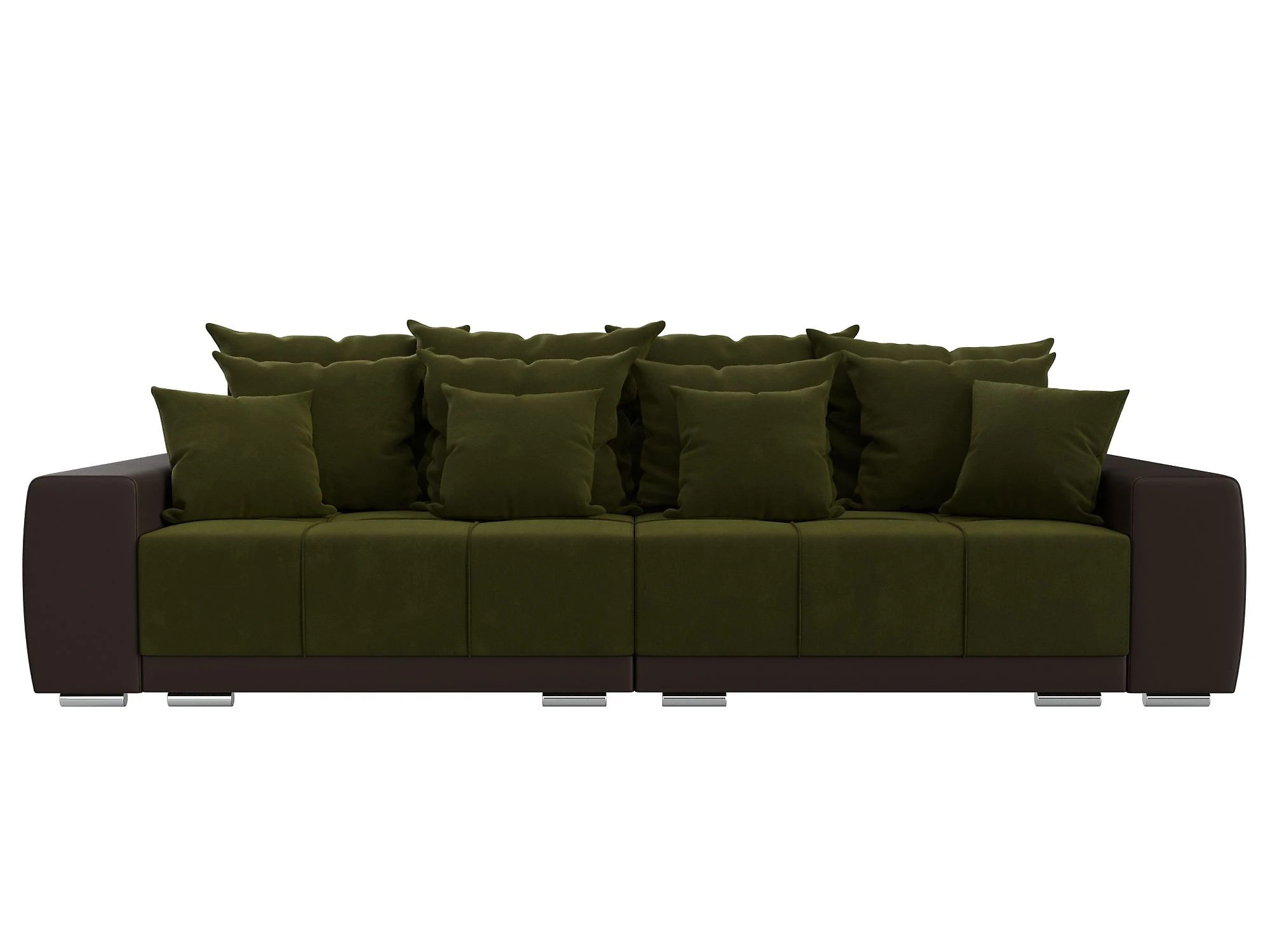 Прямой кожаный диван Лига-028 Дизайн 5