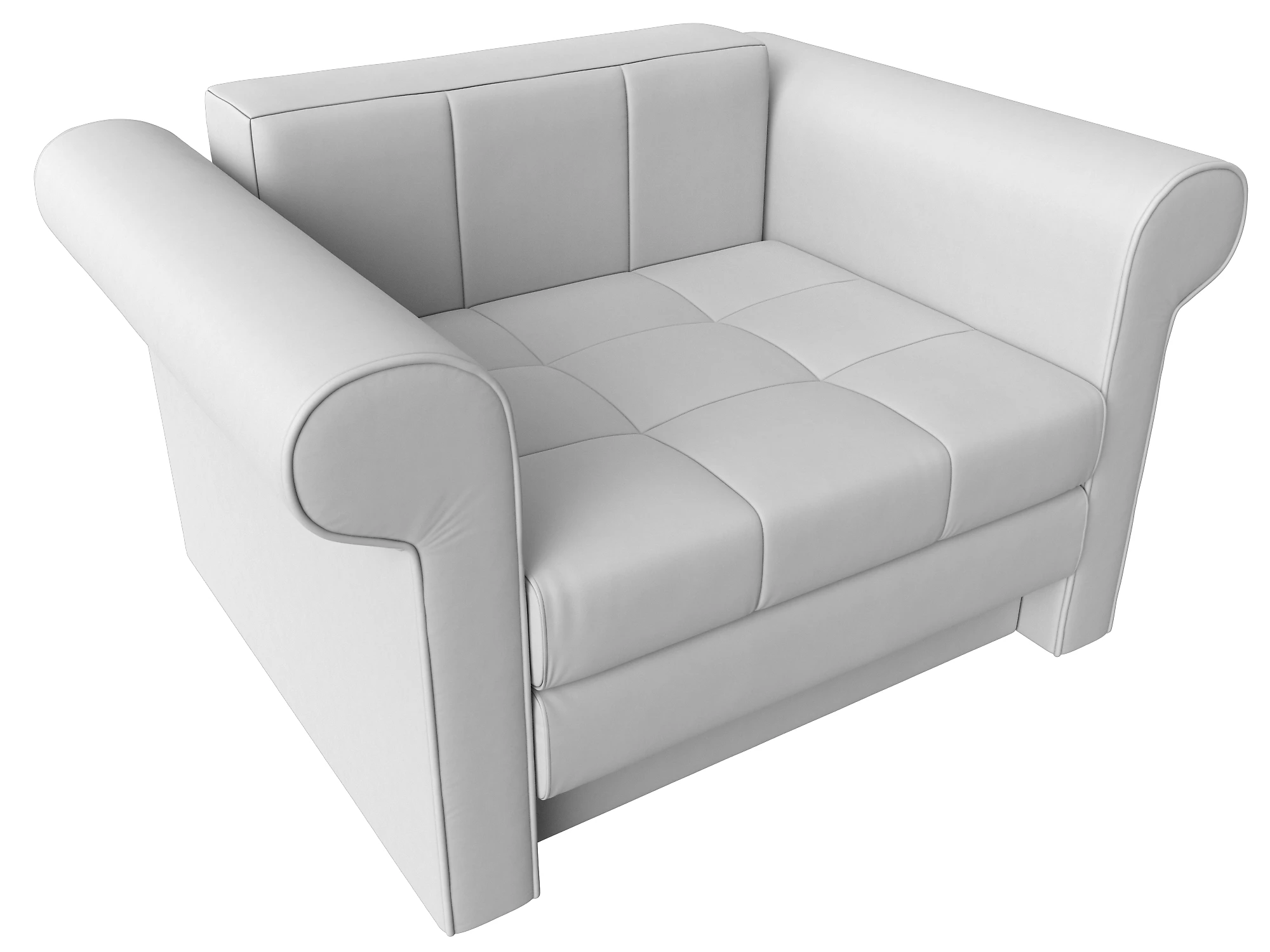 Белое кресло Берли Дизайн 7