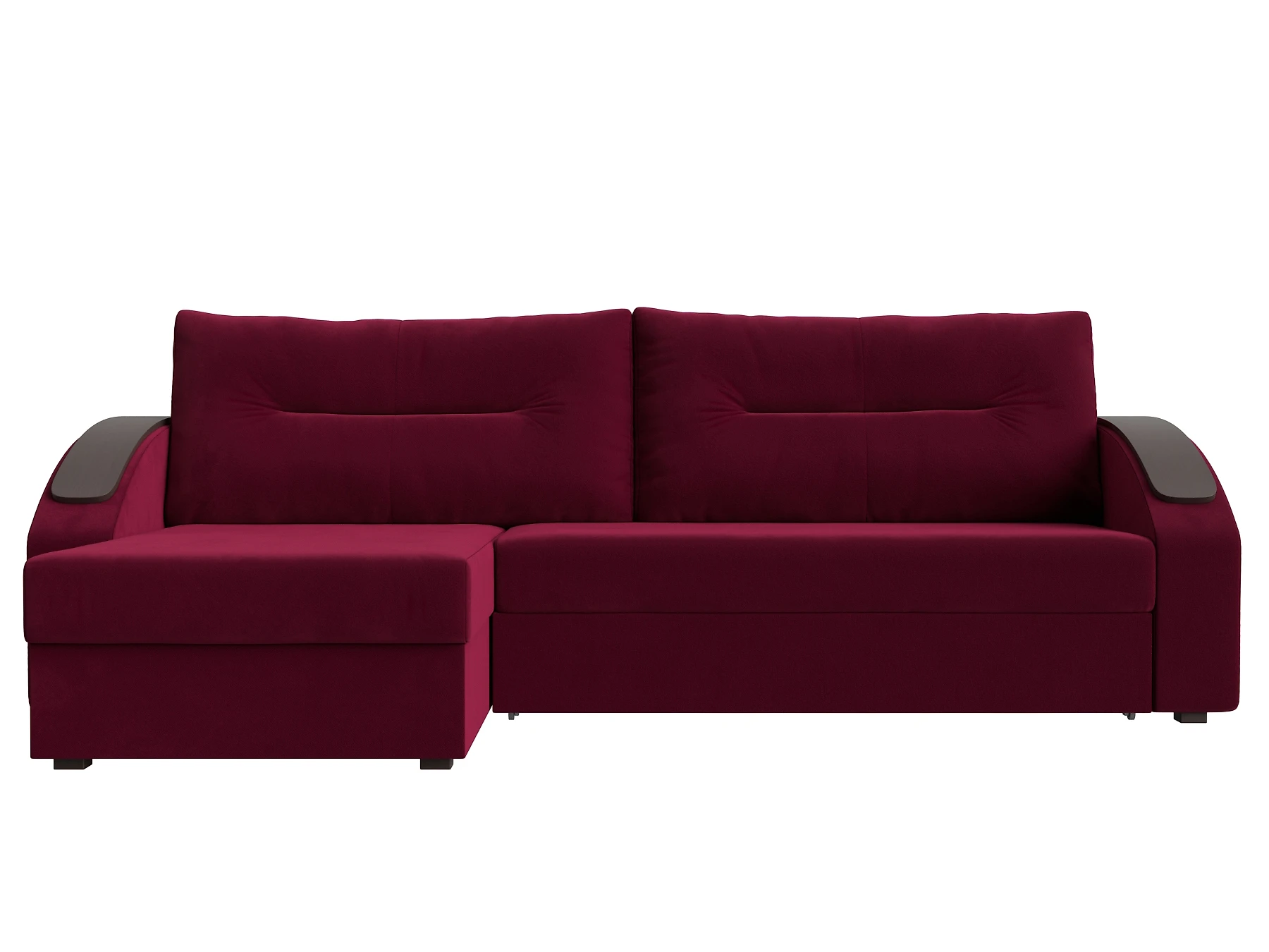 угловой диван для детской Канзас Плюш Бордо
