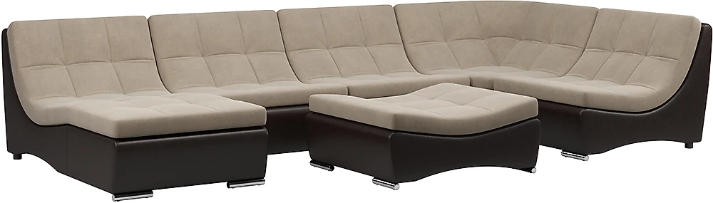 Угловой диван из велюра Монреаль-7 Милтон