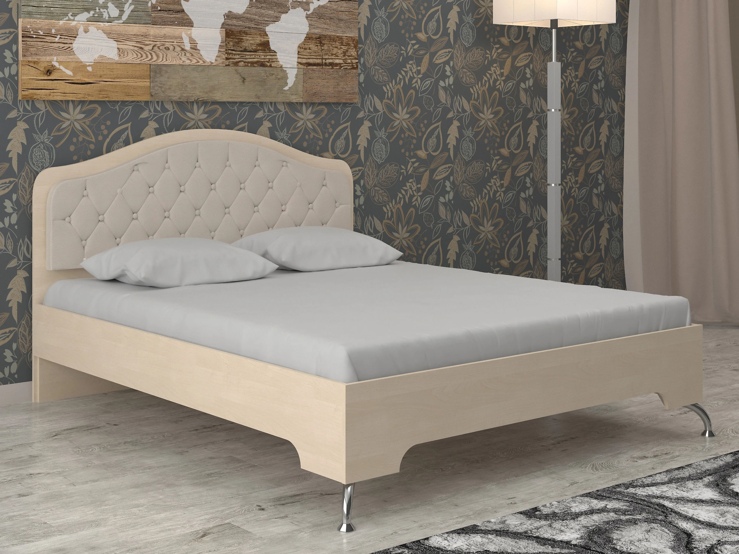 двуспальная кровать Луиза-4 КС2 Дизайн-2