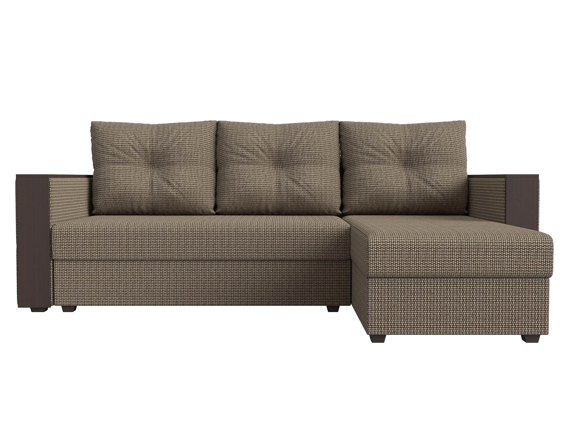 Каштановый угловой диван Валенсия Лайт Дизайн 11