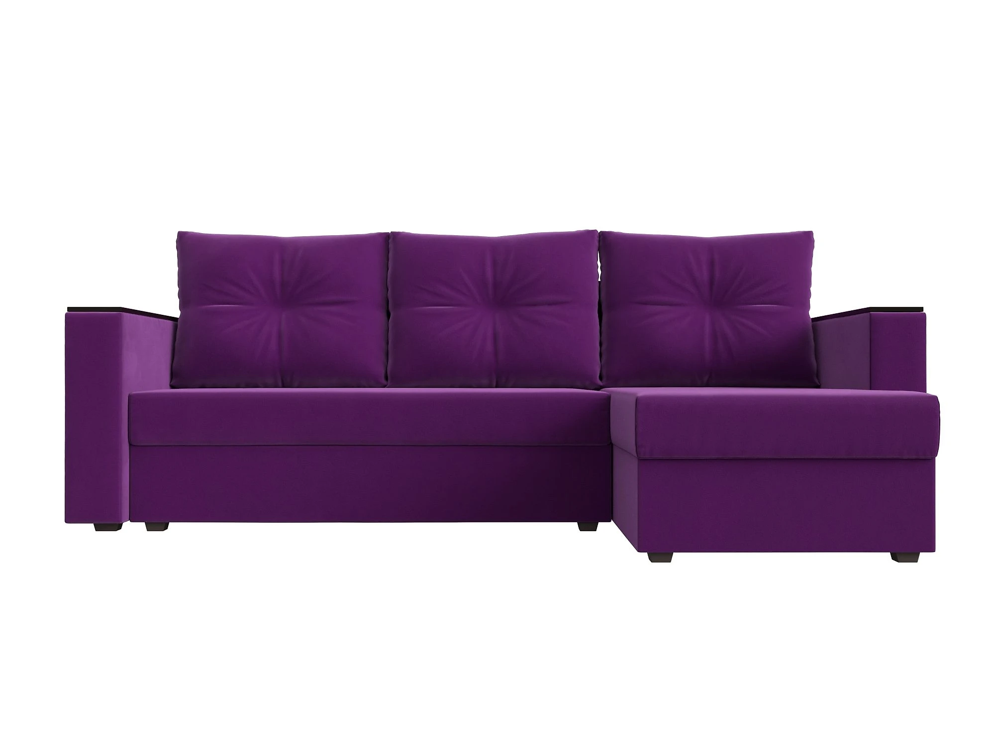 Узкий угловой диван Атланта Лайт без стола Дизайн 8