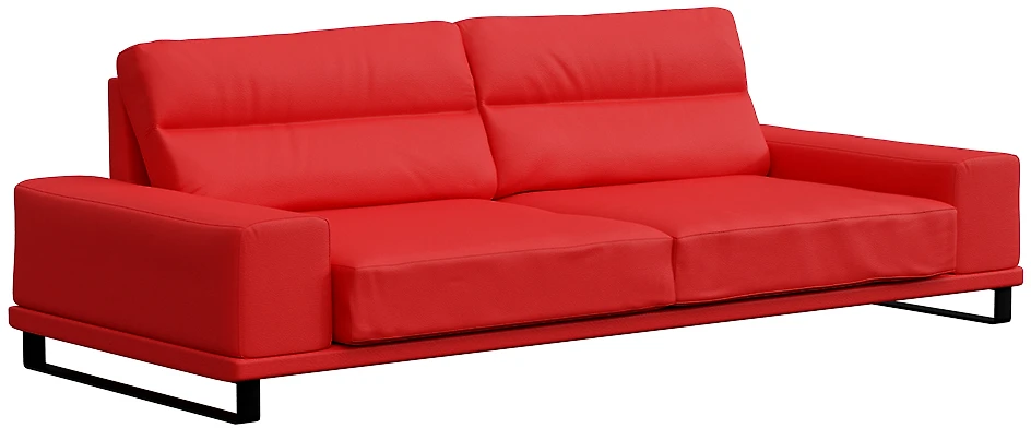 Прямой кожаный диван кожаный Рипозо Ред