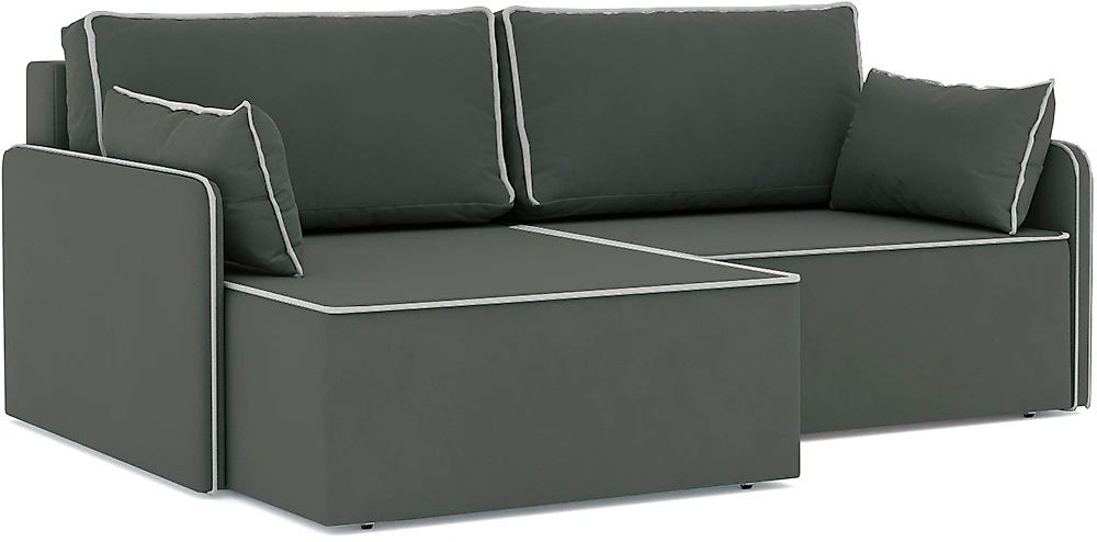 Серый угловой диван Блюм Плюш Дизайн-4