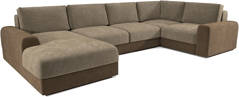 Угловой диван из велюра Ариети-П 3.4