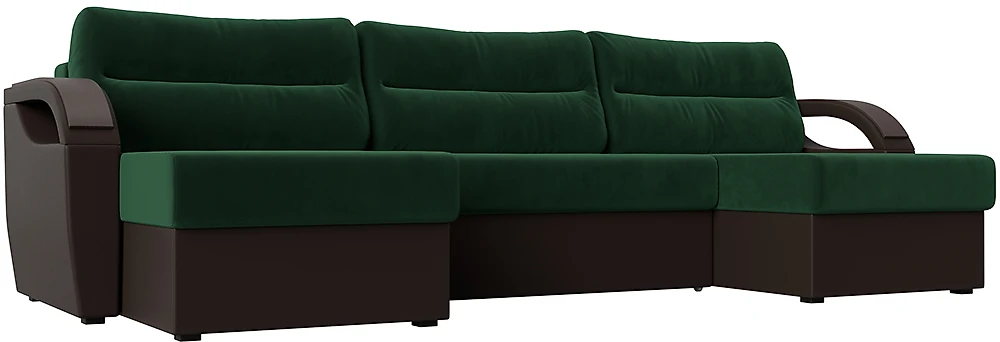 Угловой диван из велюра Форсайт Микс Плюш 4
