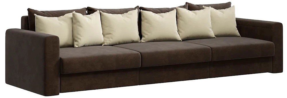 Прямой диван 190 см Модена-2 Плюш Шоколад-2