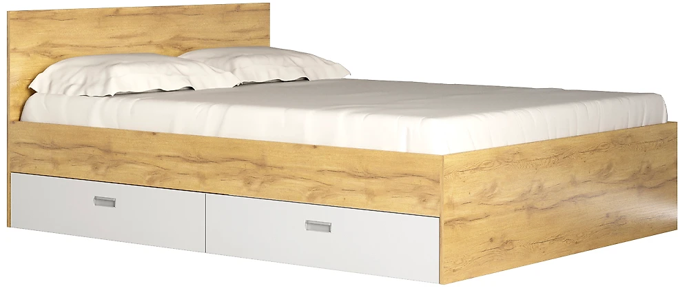Кровать из ЛДСП  Виктория-1-140 Дизайн-1
