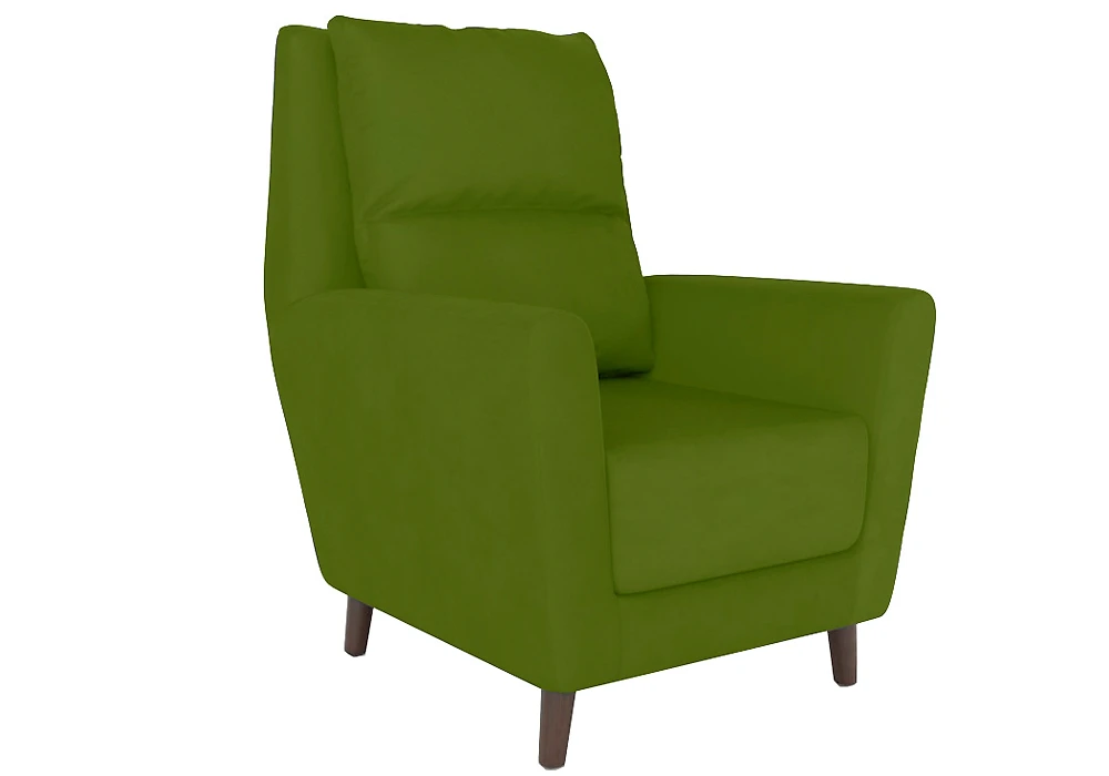 Зелёное кресло Йорк Плюш Грин