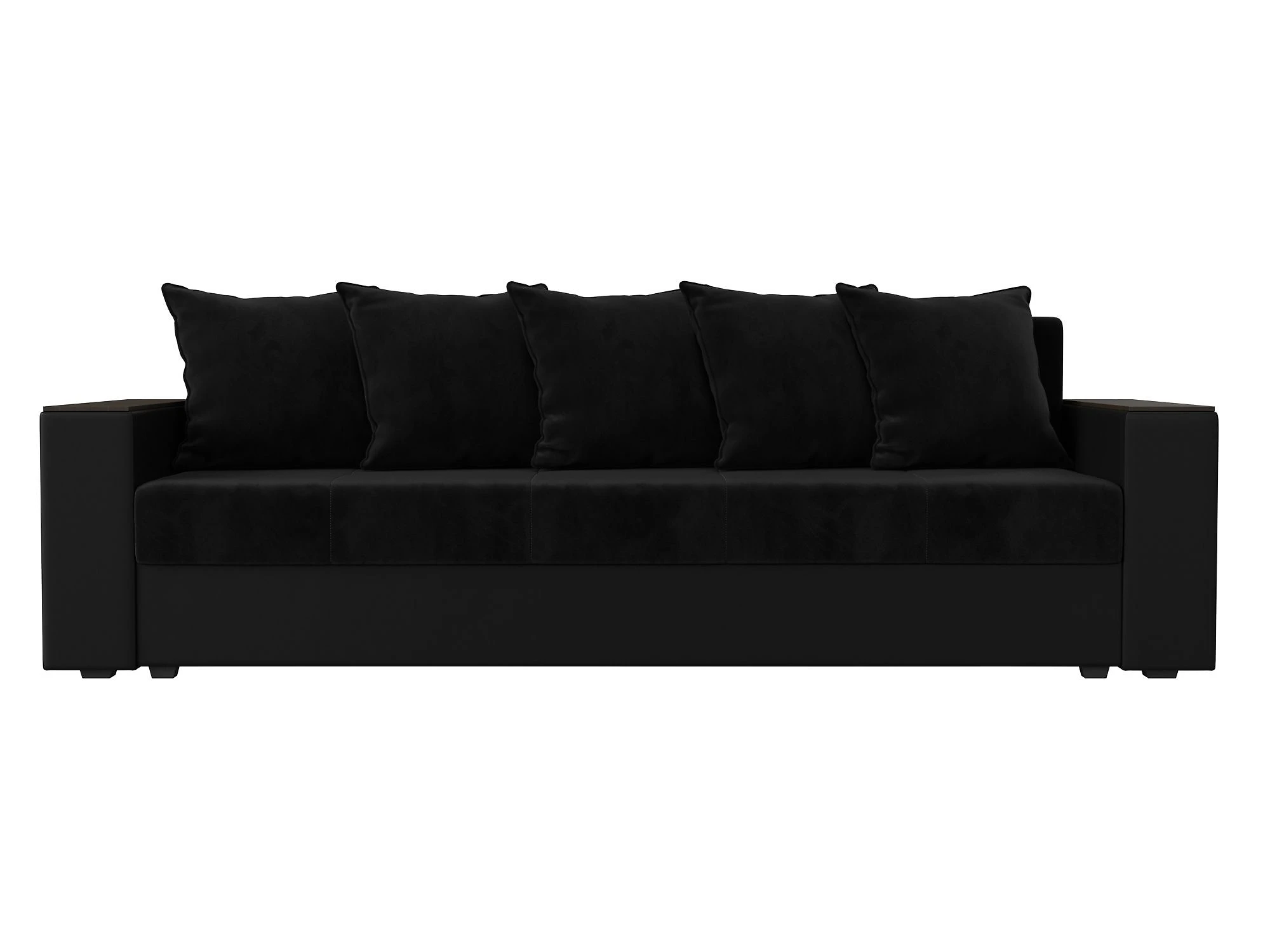 Чёрный диван Дубай Лайт Плюш Дизайн 16
