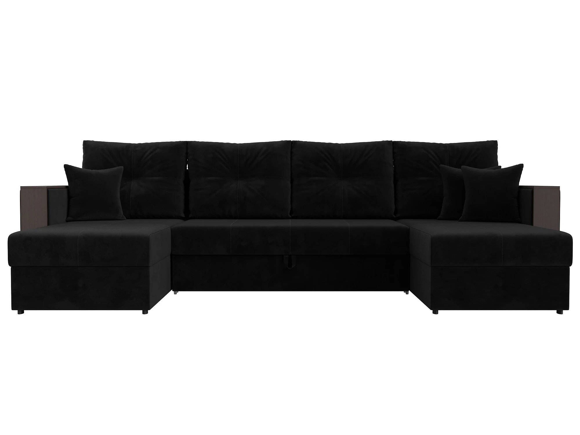 Тканевый угловой диван Валенсия-П Плюш Дизайн 8